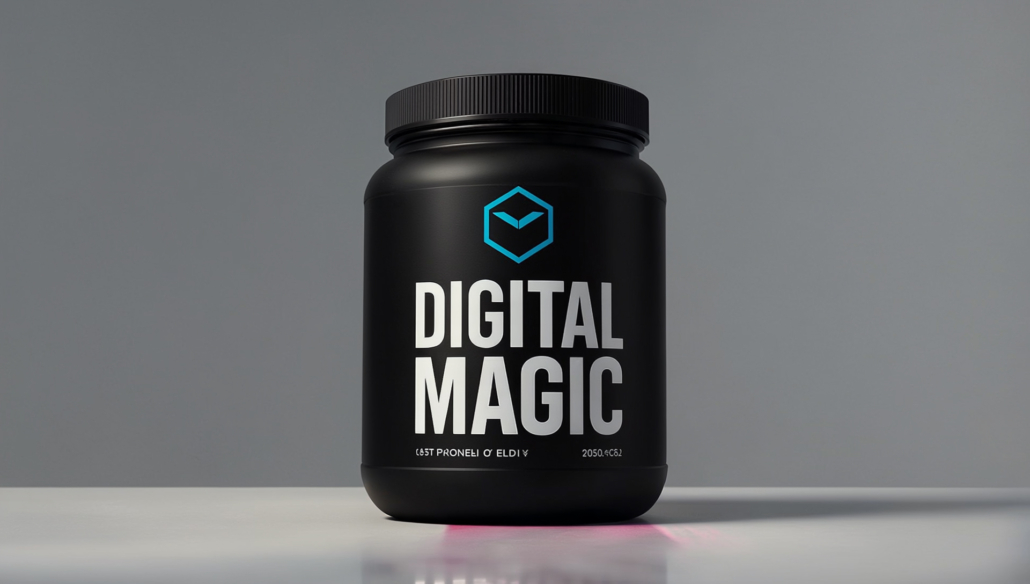 mockup with your product with added corporate identity