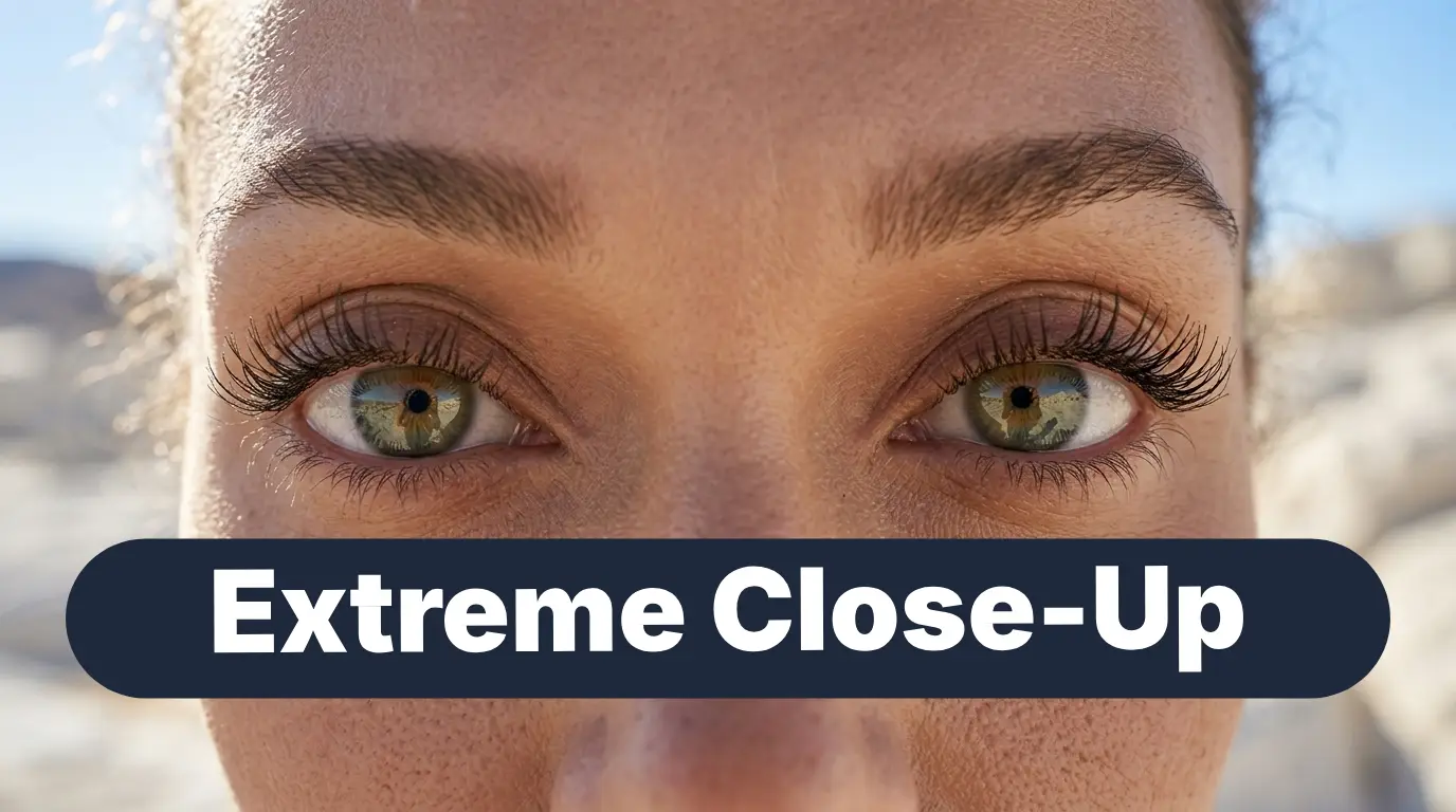 Read the guide on Extreme Close-Up camera shots.
